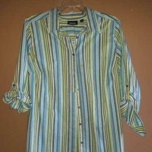 Long Striped Big Shirt